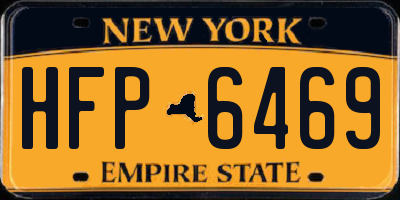 NY license plate HFP6469