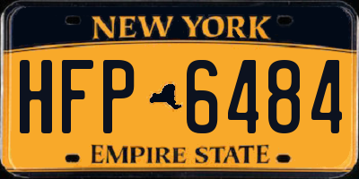 NY license plate HFP6484