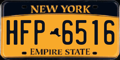 NY license plate HFP6516