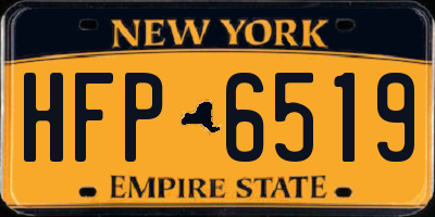 NY license plate HFP6519