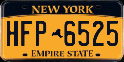 NY license plate HFP6525