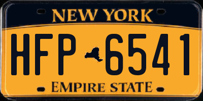 NY license plate HFP6541