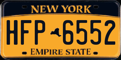 NY license plate HFP6552