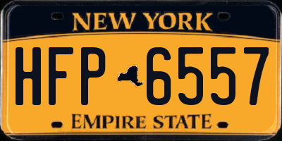 NY license plate HFP6557