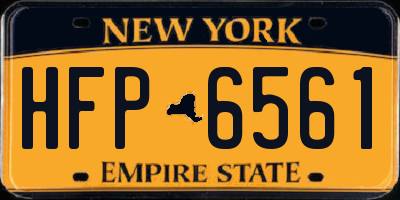 NY license plate HFP6561