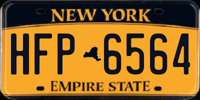 NY license plate HFP6564