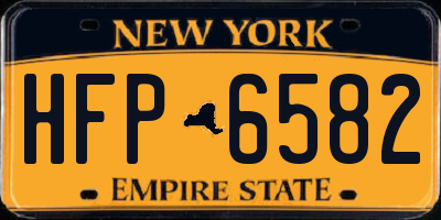 NY license plate HFP6582