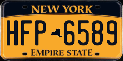 NY license plate HFP6589