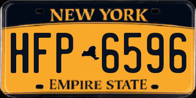 NY license plate HFP6596