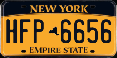 NY license plate HFP6656