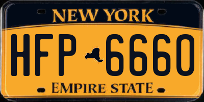 NY license plate HFP6660