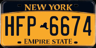 NY license plate HFP6674