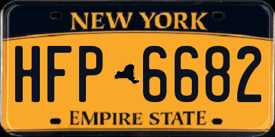 NY license plate HFP6682