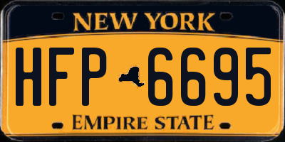 NY license plate HFP6695