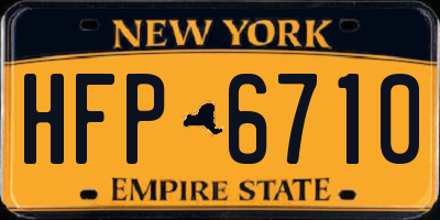 NY license plate HFP6710
