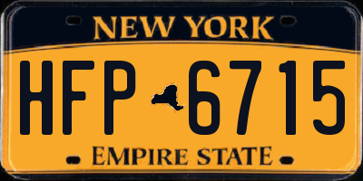 NY license plate HFP6715