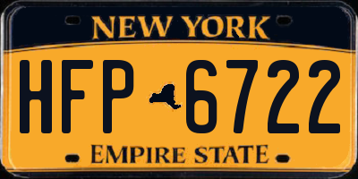 NY license plate HFP6722