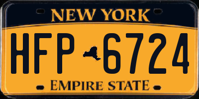 NY license plate HFP6724