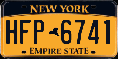 NY license plate HFP6741