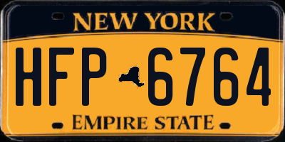 NY license plate HFP6764