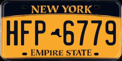 NY license plate HFP6779