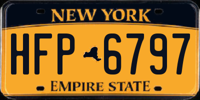 NY license plate HFP6797