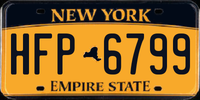 NY license plate HFP6799