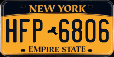 NY license plate HFP6806