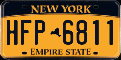 NY license plate HFP6811