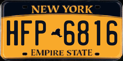 NY license plate HFP6816