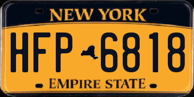 NY license plate HFP6818
