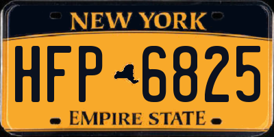 NY license plate HFP6825