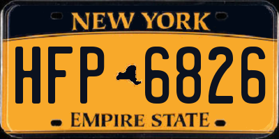 NY license plate HFP6826