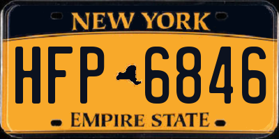 NY license plate HFP6846