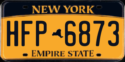NY license plate HFP6873