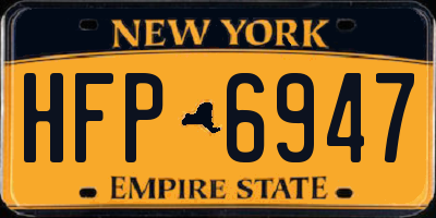 NY license plate HFP6947