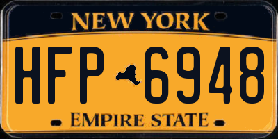 NY license plate HFP6948