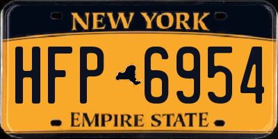 NY license plate HFP6954