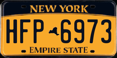 NY license plate HFP6973