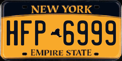 NY license plate HFP6999