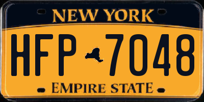 NY license plate HFP7048