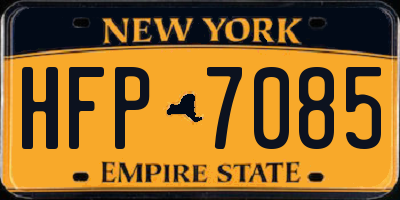 NY license plate HFP7085