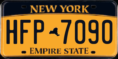NY license plate HFP7090