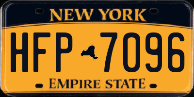 NY license plate HFP7096