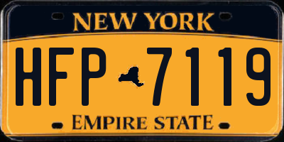 NY license plate HFP7119