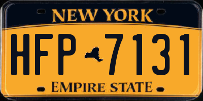 NY license plate HFP7131
