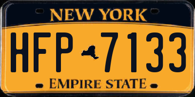 NY license plate HFP7133
