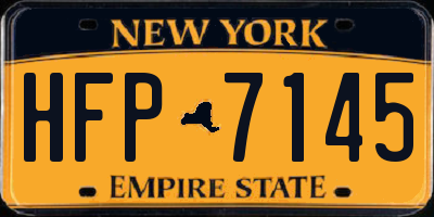 NY license plate HFP7145