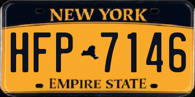 NY license plate HFP7146