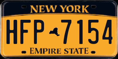 NY license plate HFP7154